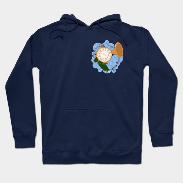 Late Trumpet Hoodie by PNFDesigns